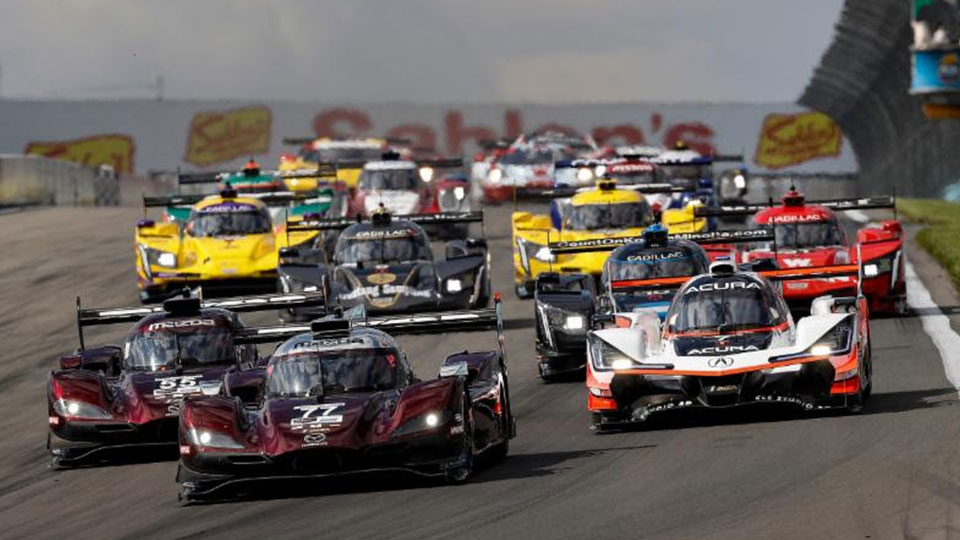 IMSA WeatherTech Series cars on track