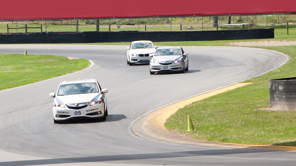 The Mid-Ohio School cars on track